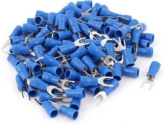 Vidlička kabelová 4,3mm modrá (SVS 2-4), balení 100ks