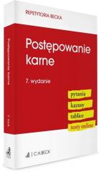 Postępowanie karne. Pytania. Kazusy. Tablice...