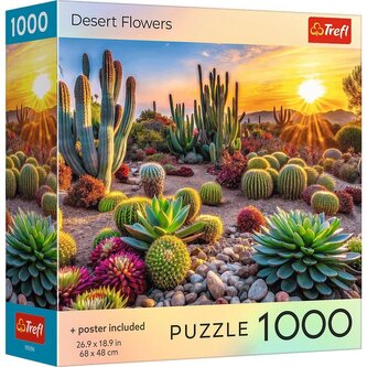 Trefl Puzzle 1000 USA Collection: Pouštní květy, věk: 12+