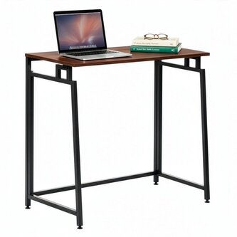 Skládací psací stůl 80x40x76 cm SPRINGOS HF0056 tmavě hnědý