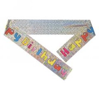 Baner urodzinowy Srebrny