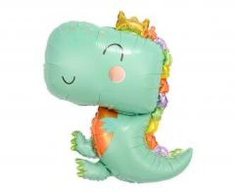 Balon foliowy Dino niebieski 47x64cm