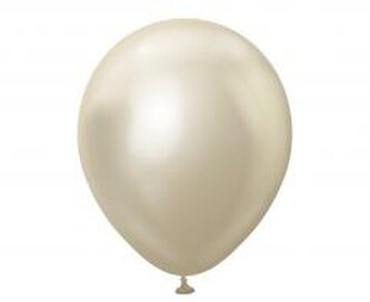 Balony Mirror White Gold 25szt