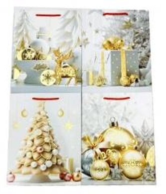 Torebka prezentowa M Boże Narodzenie platera mix