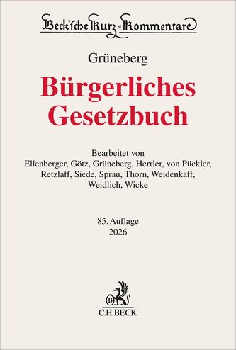 Bürgerliches Gesetzbuch. BGB