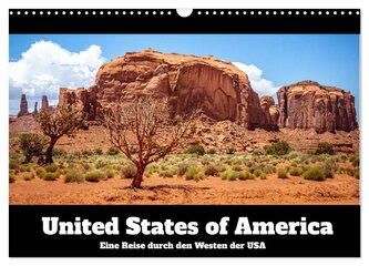 United States of America - Eine Reise durch den Westen der USA (Wandkalender 2026 DIN A3 quer), CALVENDO Monatskalender