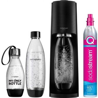 SodaStream Terra Value Pack - 3x láhev + bombička CO2, Black