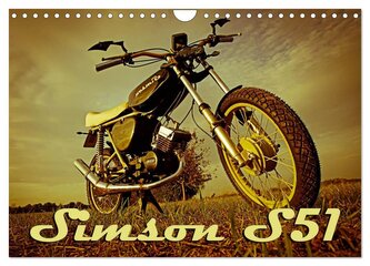 Simson S51 (Wandkalender 2026 DIN A4 quer), CALVENDO Monatskalender