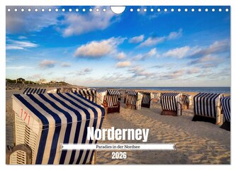Norderney Paradies in der Nordsee (Wandkalender 2026 DIN A4 quer), CALVENDO Monatskalender