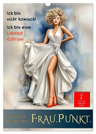 FRAU.PUNKT. (Wandkalender 2026 DIN A3 hoch), CALVENDO Monatskalender