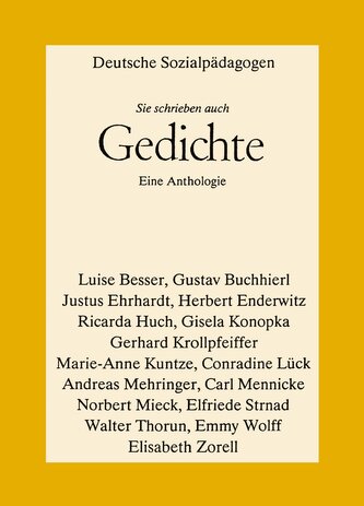 Deutsche Sozialpadagogen - Sie schrieben auch Gedichte