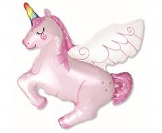 Balon foliowy 61cm Jednorożec różowy