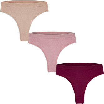 3PACK dámská tanga Benysøn vícebarevné (7204/mix) M