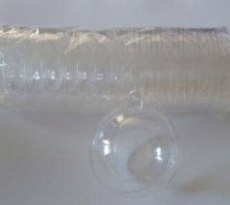 Kula transparentna 8cm 10szt