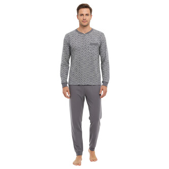 Pánské pyžamo Gianvaglia vícebarevné (2501/grey) XL