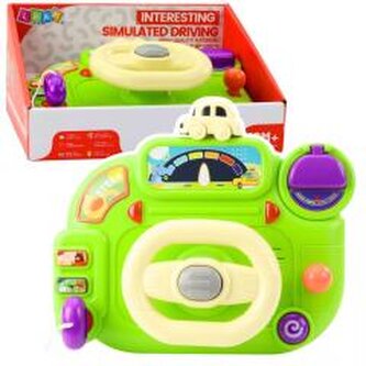 Kierownica interaktywna zielona