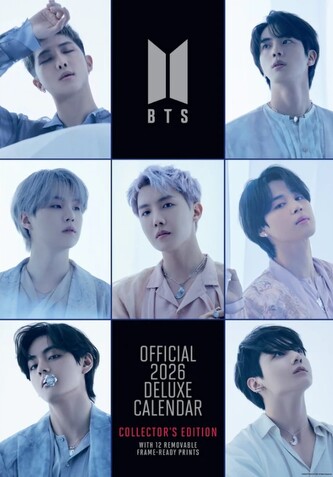 Deluxe kalendář 2026 BTS: Bangtan Boys (29,7 x 42 cm)