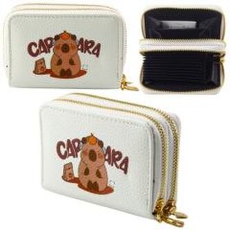 Portfel dwukomorowy na karty Kapibara 12,5x8,5cm