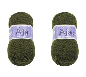 SET 2ks - Příze ÁJA - Zelená - 50g / 217 m