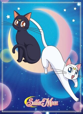 Sailor Moon Plakát Luna & Artemis 52 x 38 cm