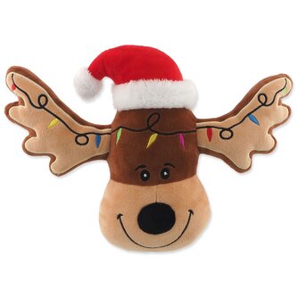 Hračka Dog Fantasy Winter Tale Hlava sob plyš pískací 23cm