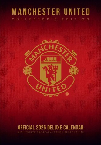 Deluxe kalendář 2026 FC Manchester United (29,7 x 42 cm)