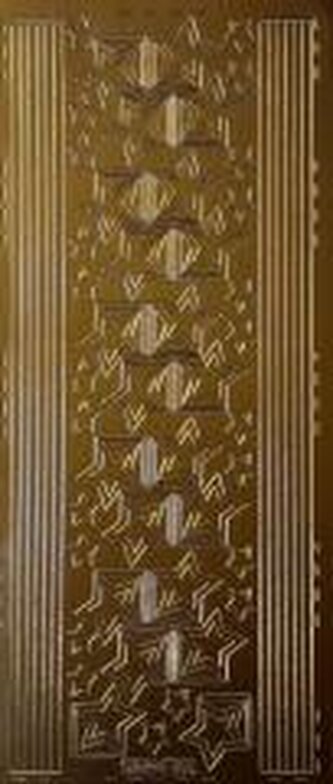 Stiker ażurowy 10x23cm bordiurka złoty