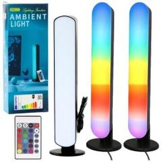 Zestaw Lampy Ambient RGB LED Gamingowe na Biurko P