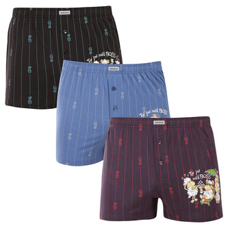 3PACK pánské trenky Andrie vícebarevné (PS 5851) M