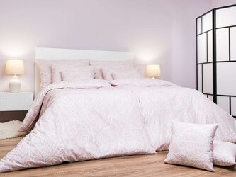 Povlečení bavlna Max pudrový 140x200, 70x90 cm II.jakost