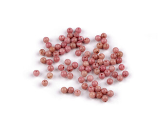 Rodonit, minerální korálky Ø4 mm - 82 ks - růžová