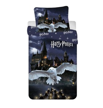 JERRY FABRICS Povlečení Harry Potter Hogwarts Night micro  Bavlna, 140/200, 70/90 cm
