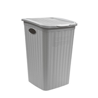 Koš na prádlo Elegance 50 l, šedý
