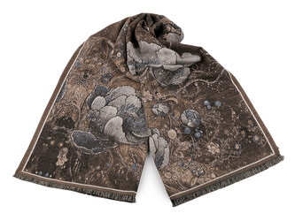 Šátek / šála / pléd typu kašmír 70x185 cm - 1 ks - 9 béžová