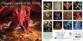 Kalendarz 2026 ścienny kwadrat Smoki Anne Stokes