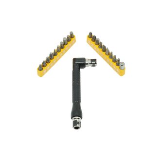 Pravoúhlý nástavec + bity 21ks