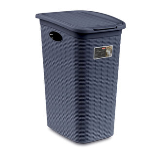 Koš na prádlo Elegance 36 l, modrý