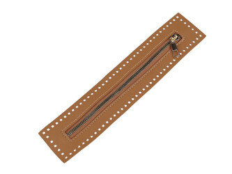 Zip na kabelky, tašky, pouzdra 6x27 cm - 1 ks - 1 hnědá koňak