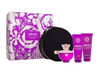 Versace Pour Femme parfémovaná voda 100 ml + sprchový gel 100 ml + tělové mléko 100 ml + kosmetická taštička