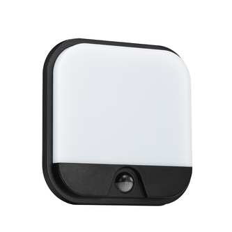 Světlo nástěnné-stropní Bari H PIR, Černá