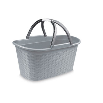 Košík na prádlo Elegance 35l, šedý