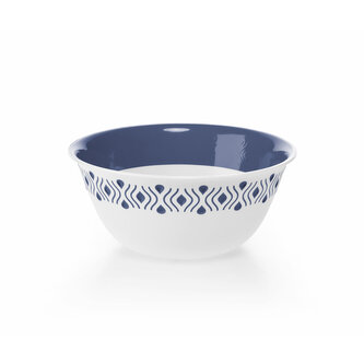 Tosca 55051 Plastová miska průměr 23 cm, bílá/modrá