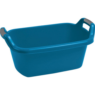 Vanička oválná s uchy 35l modrá