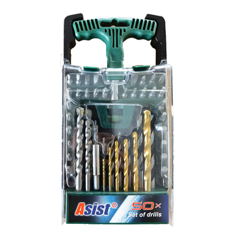 Sada vrtáků a bitů 50ks ASIST AR01-5604