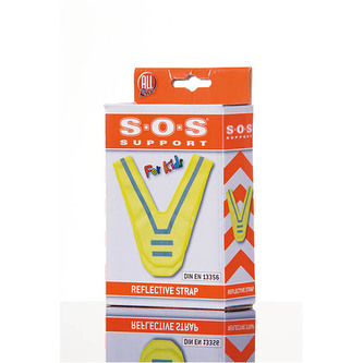 Dětská reflexní vesta SOS ALL RIDE, tvar V