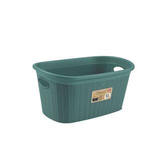 Koš na prádlo 35 l, 58x38x28cm, zelenošedý
