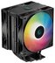 DEEPCOOL chladič AG400 DIGITAL PLUS širší / 120mm fan ARGB / 4x heatpipes / PWM / pro Intel i AMD / černý