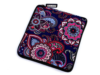 Skládací nákupní taška se zipem pevná 38x44 cm - 1 ks - 4 borůvková mandala