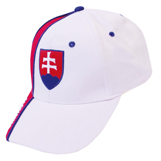 Kšiltovka Slovensko Slovakia - bílá-červená