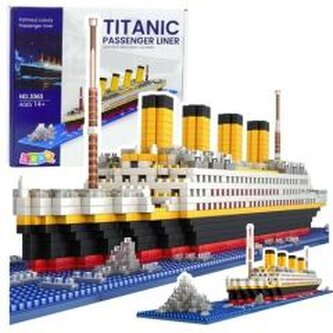 Klocki konstrukcyjne Statek Titanic 3D 1878el